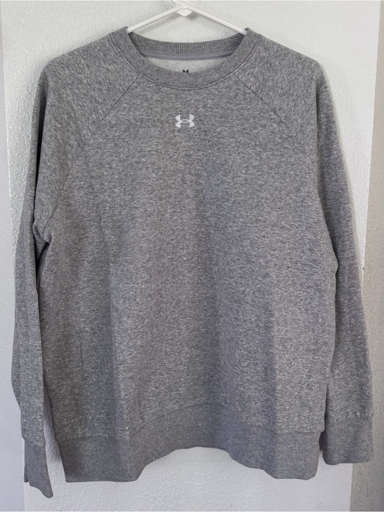 Under Armour Sweaters - Under Armour Gray Fleece Crewneck Sweatshirt Size L